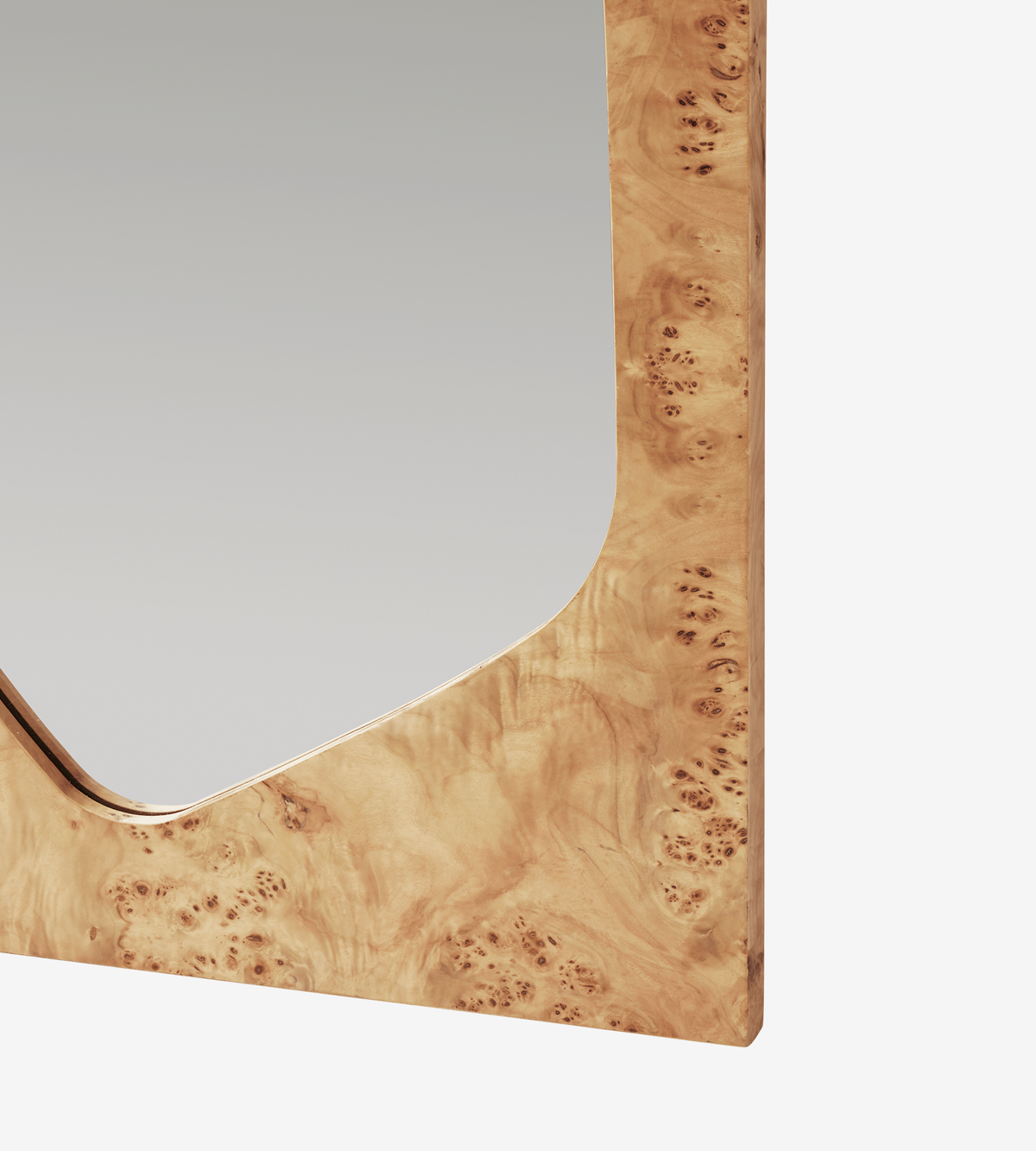 Folia Mirror Large - Natural Burl by Ferm Living | Shop designer ...