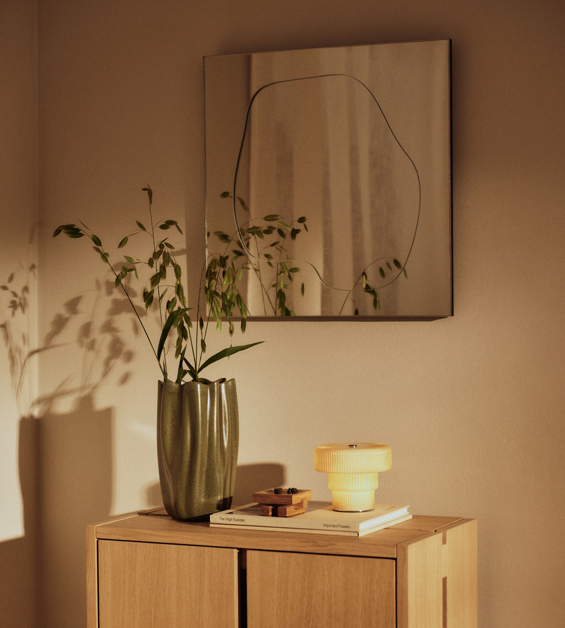 Folia Mirror Small - Silver