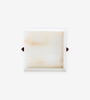 Forma Square Tray - White Onyx