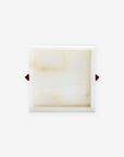 Forma Square Tray - White Onyx