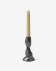 Gale Candle Holder Small - Blackened Aluminium