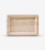 Halo Rectangle Tray - Travertine