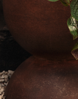 Hourglass Pot Rust - Large