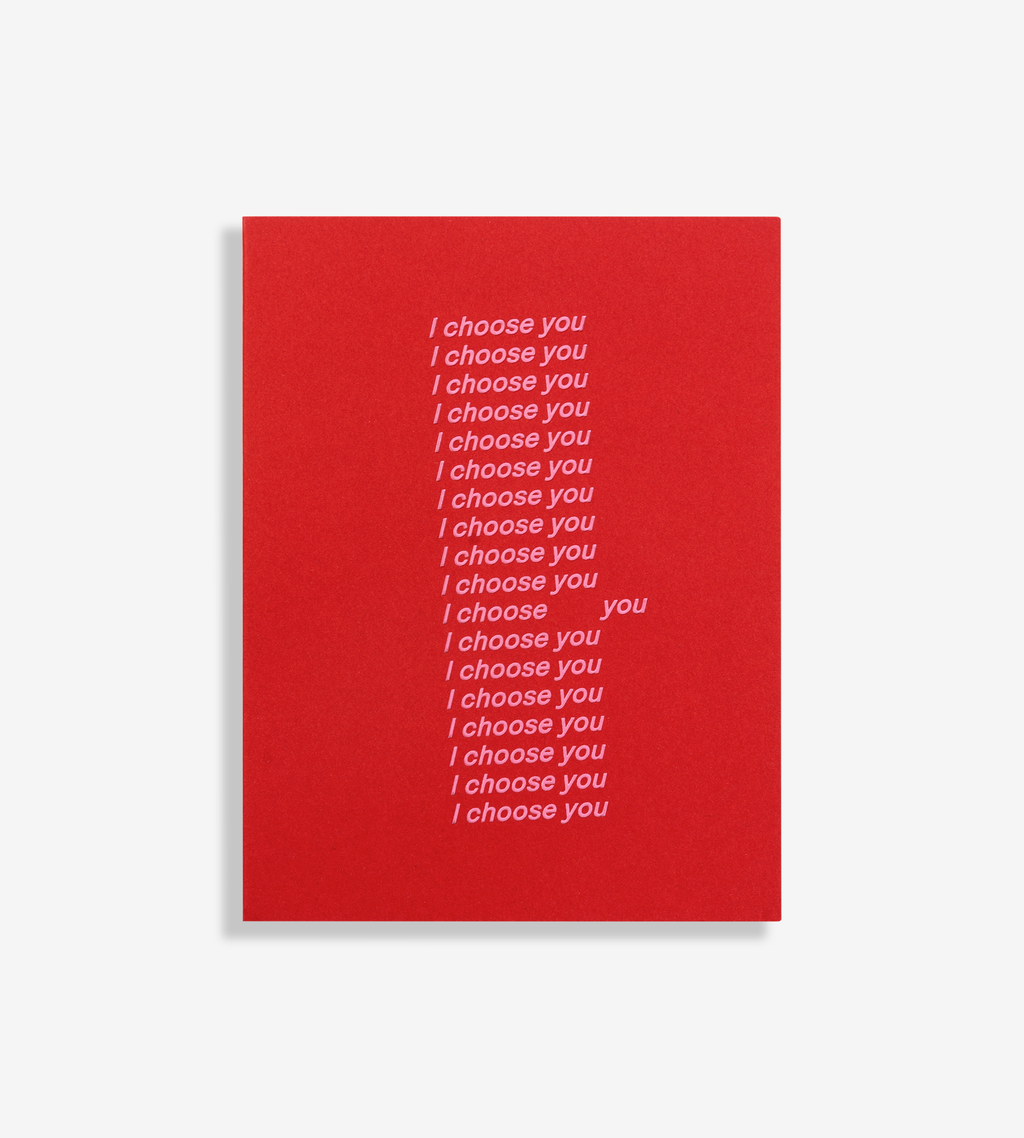 I Choose You Greeting Card by Short Talk | Shop designer homewares ...