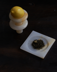 Ink Marble Dish - White Onyx