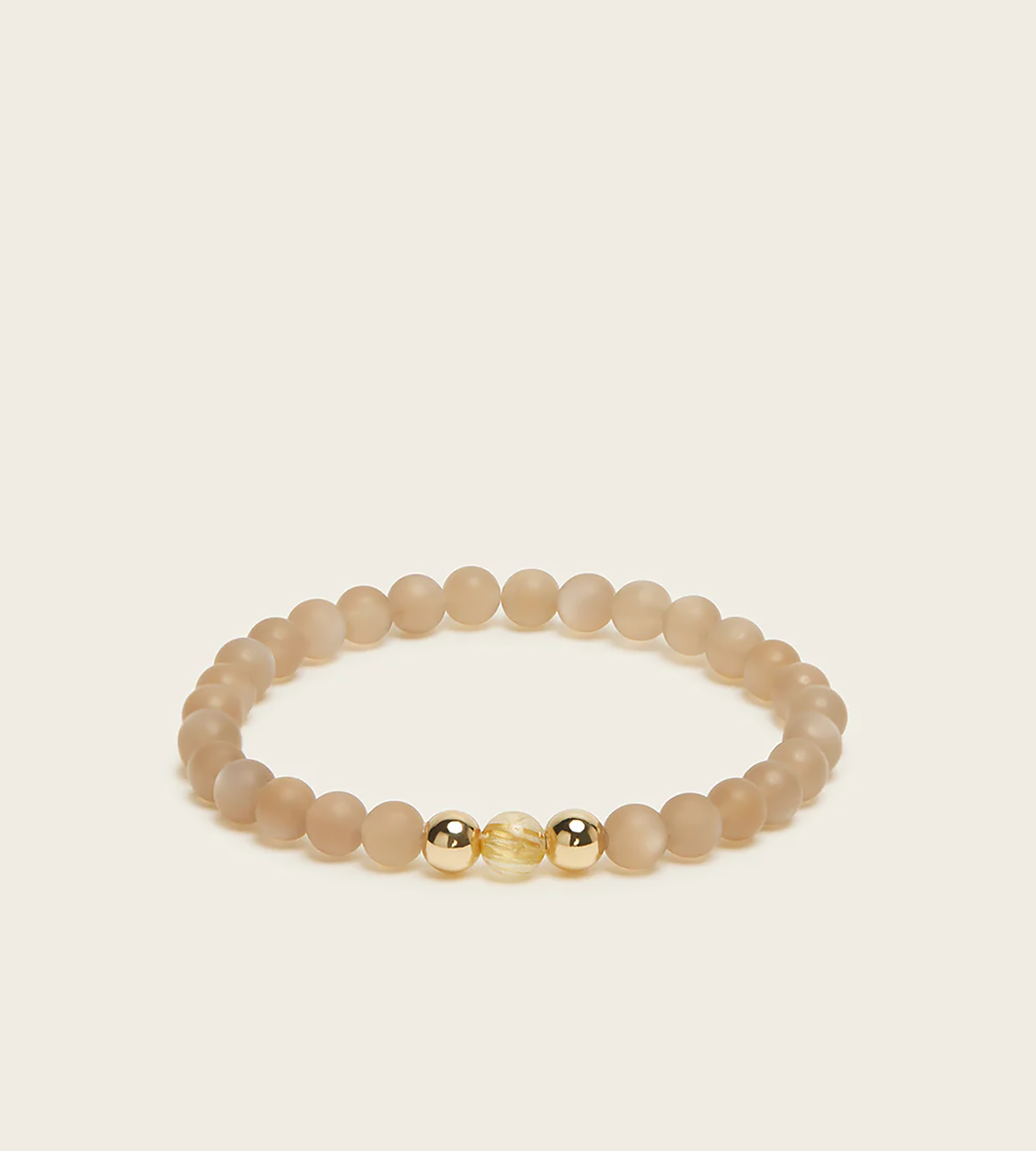 Inner Hope Bracelet with Rutilated Quartz &amp; Moonstone