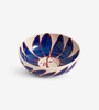 La Pittura Bowl D18 - Deep Blue Flower
