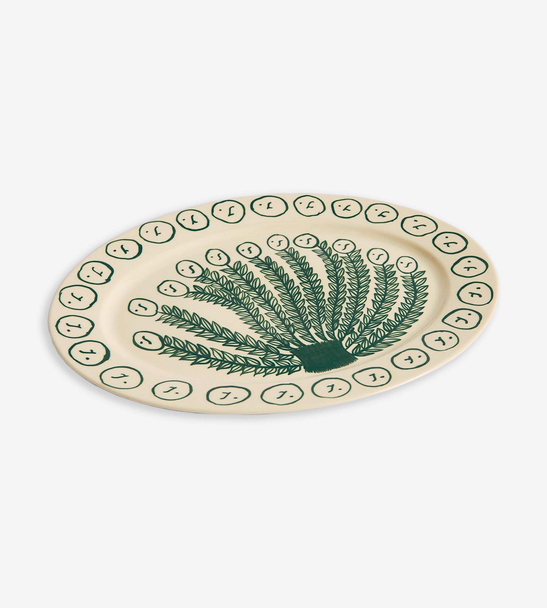 La Pittura Oval Serving Platter - Olive Grove