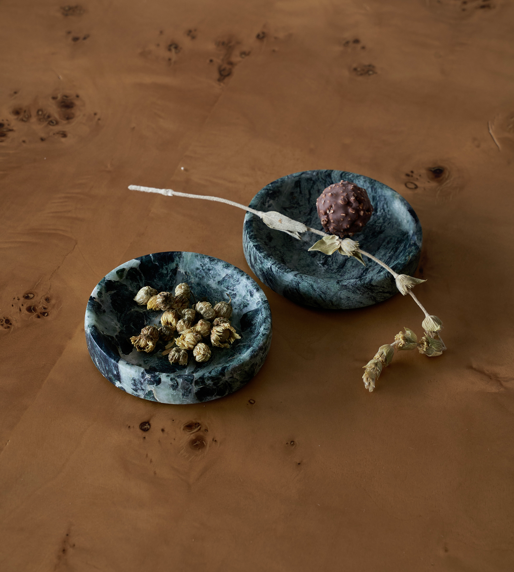 Linea Small Marble Dish - Verde Alpi