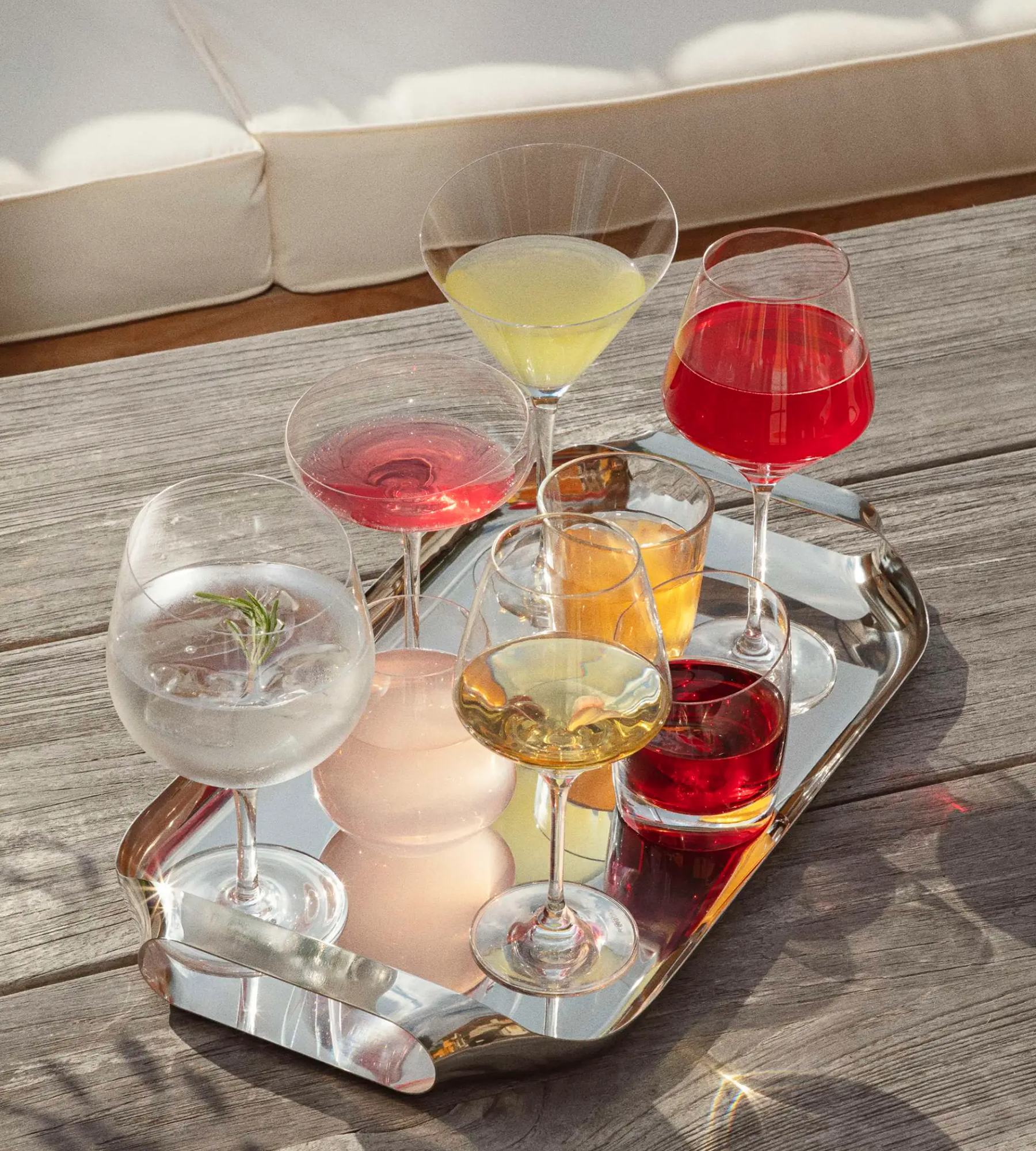 Liquid Lounge Serving Tray - Stainless Steel