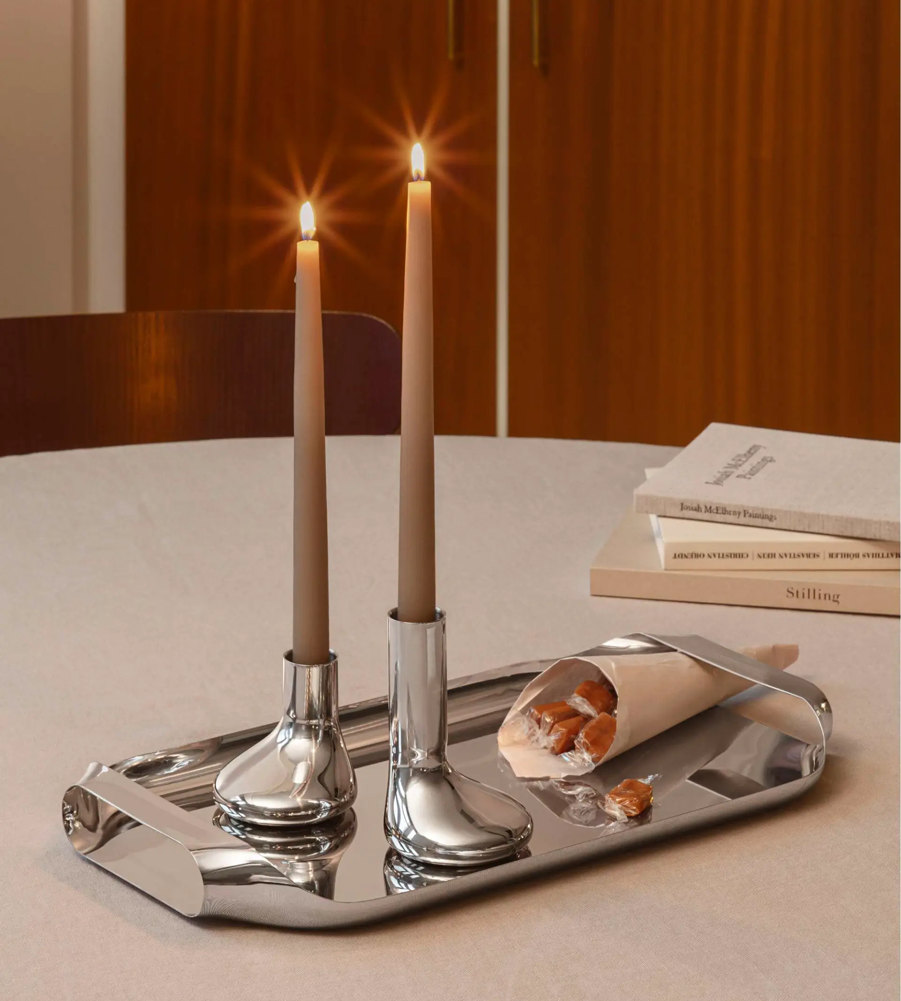 Liquid Lounge Serving Tray - Stainless Steel