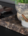 Marble Tray Large - Brown