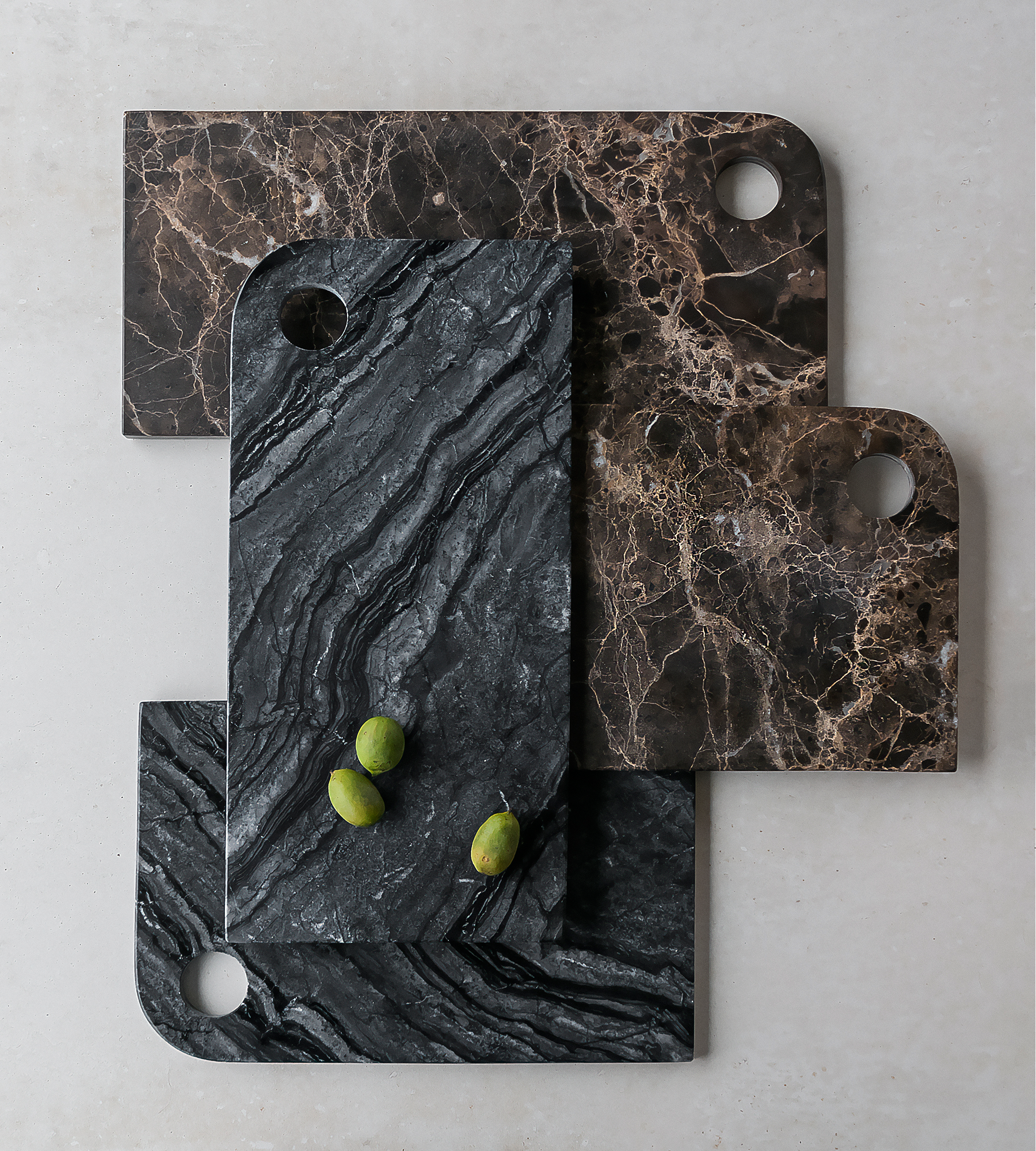 Marble Serving Board Medium - Black/Grey