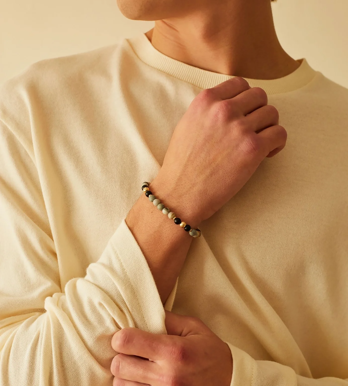 Mr Minty Bracelet with Picasso Jasper &amp; Onyx