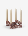 Newel Modular Candle Set (set of 4) - Rosso Levanto
