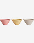 Yuka Bowl (set of 3) - Light Stone-Rose