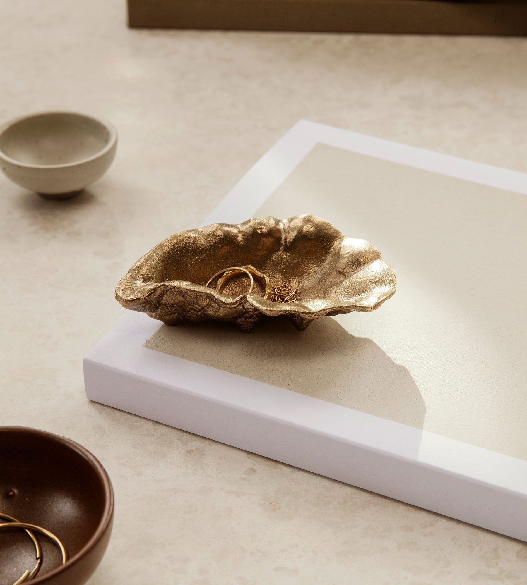 Oyster Bowl - Brass