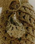 Oyster Keyring - Brass