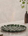 Plait Platter - Emerald Green