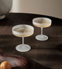 Ripple Champagne Saucer (set of 2) - Frosted