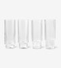 Ripple Long Drink Glasses (set of 4) - Clear