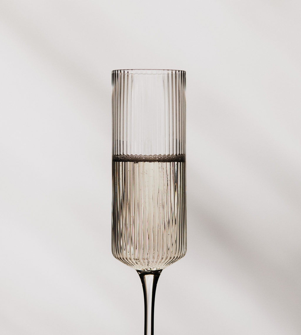 Ripple Champagne Flutes (set of 2) - Clear by Ferm Living | Shop ...