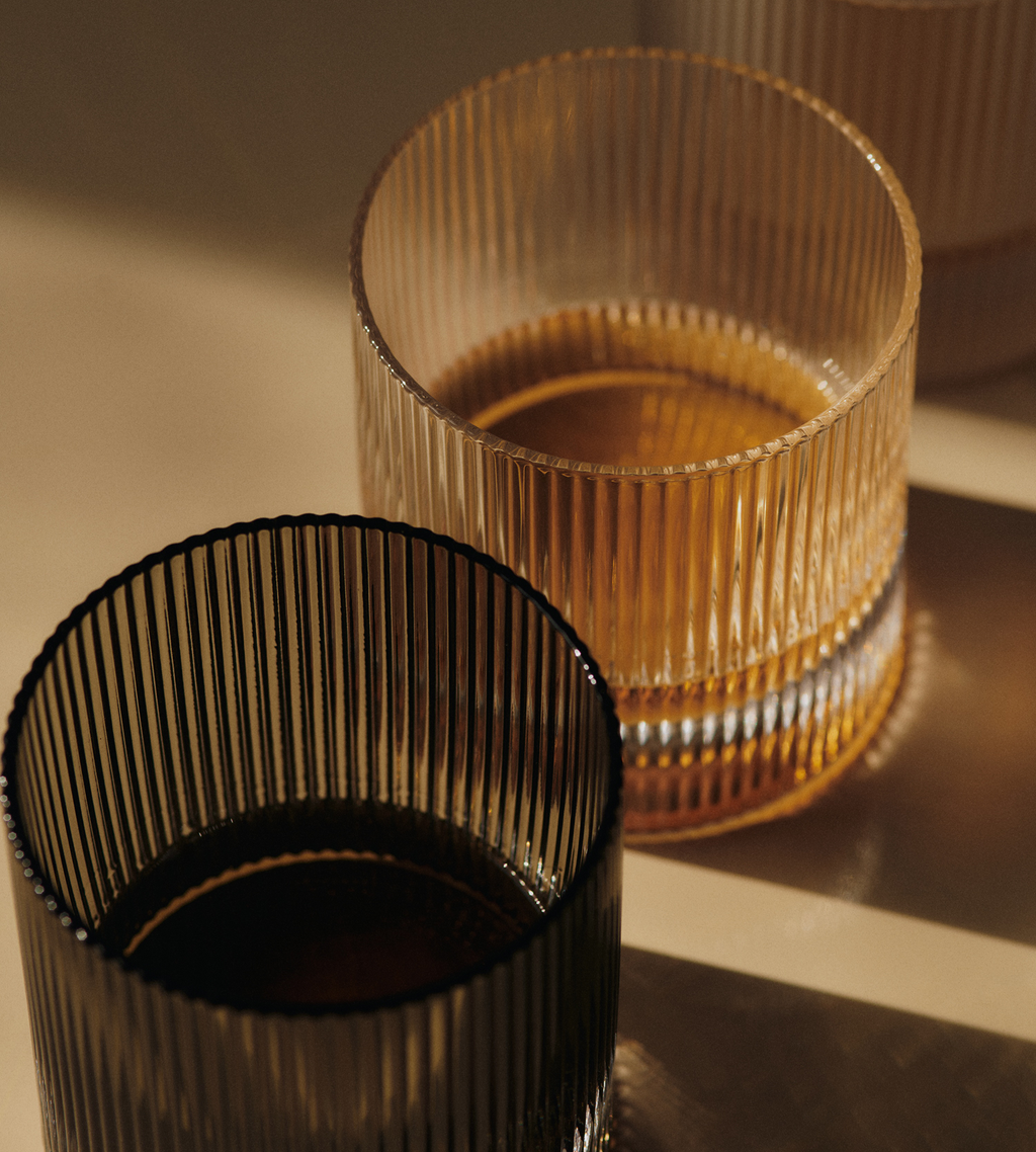 Ripple Tumbler Glasses (set of 2) - Clear by Ferm Living | Shop ...