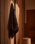 Roman Pool Towel - Tabac & Noir