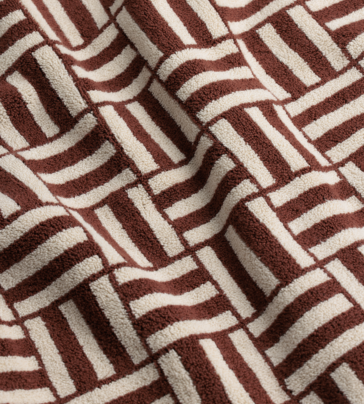 Saroma Bath Mat - Mudbrick &amp; Crème