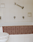 Saroma Bath Mat - Mudbrick & Crème