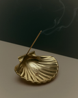 Scallop Incense Holder - Brass