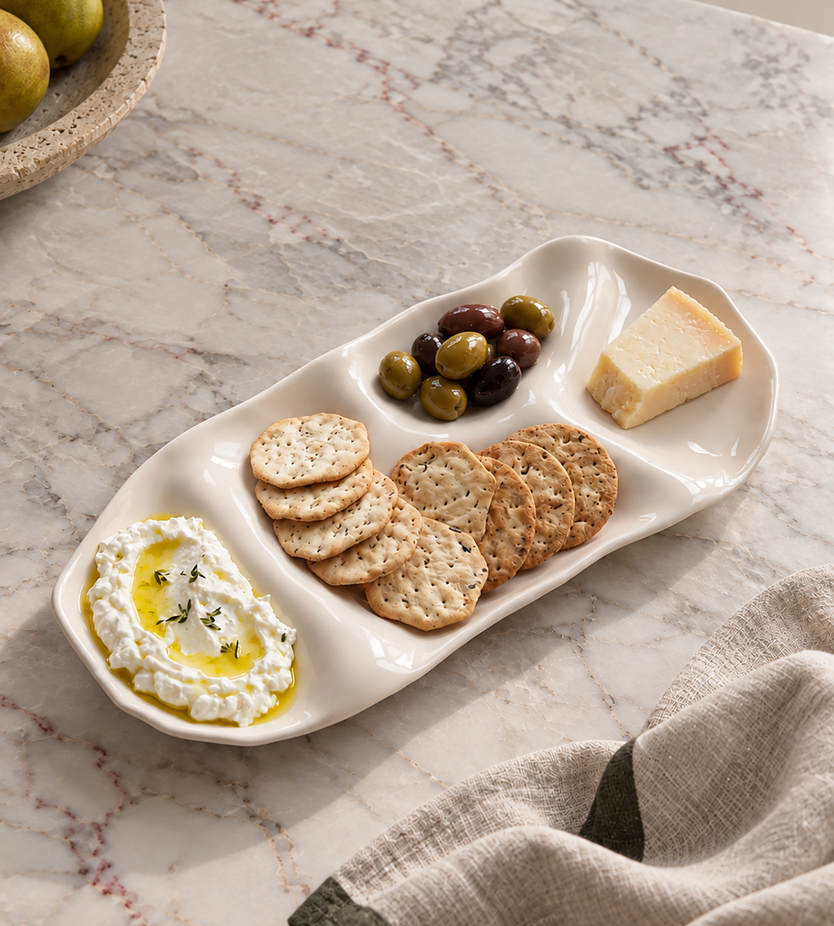 Sharing Plate Long Extra Large - Chalk