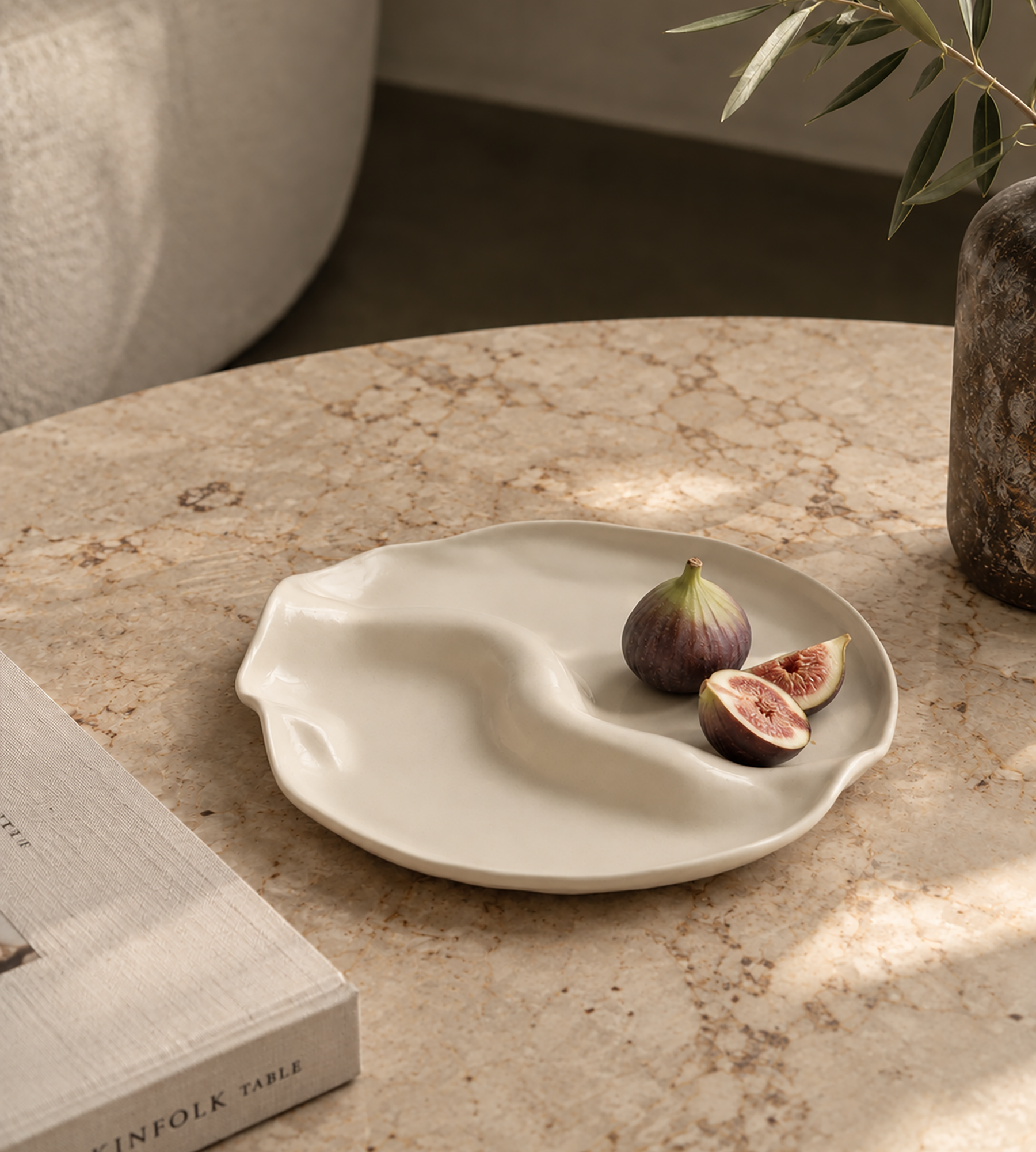 Sharing Plate Small - Chalk