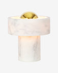 Stone Portable Lamp - Brass