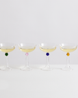 Tassel Champagne Coupes (set of 4)