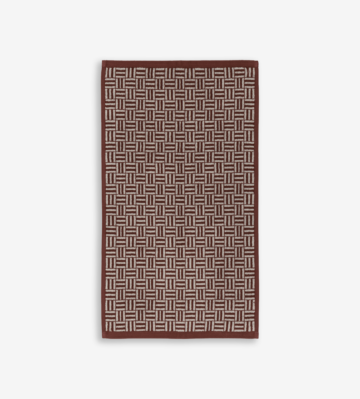 Torrens Hand Towel - Mudbrick &amp; Crème