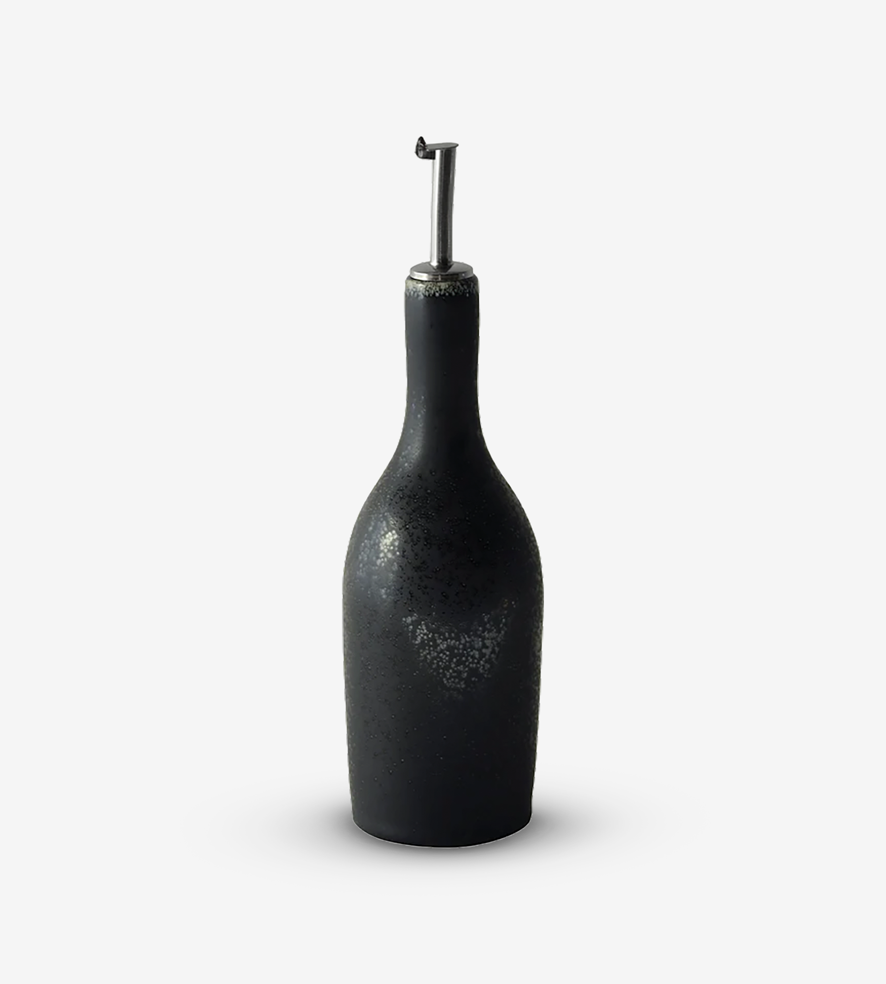 Tourron Ceramic Oil Bottle - Charcoal