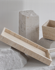 Travertine Tray Large - Linen
