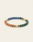 Wanderlust Dreams Bracelet with Kyanite, Sunstone, Jade & Pearl