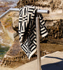 Willis Pool Towel - Sand & Noir