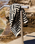 Willis Pool Towel - Sand & Noir