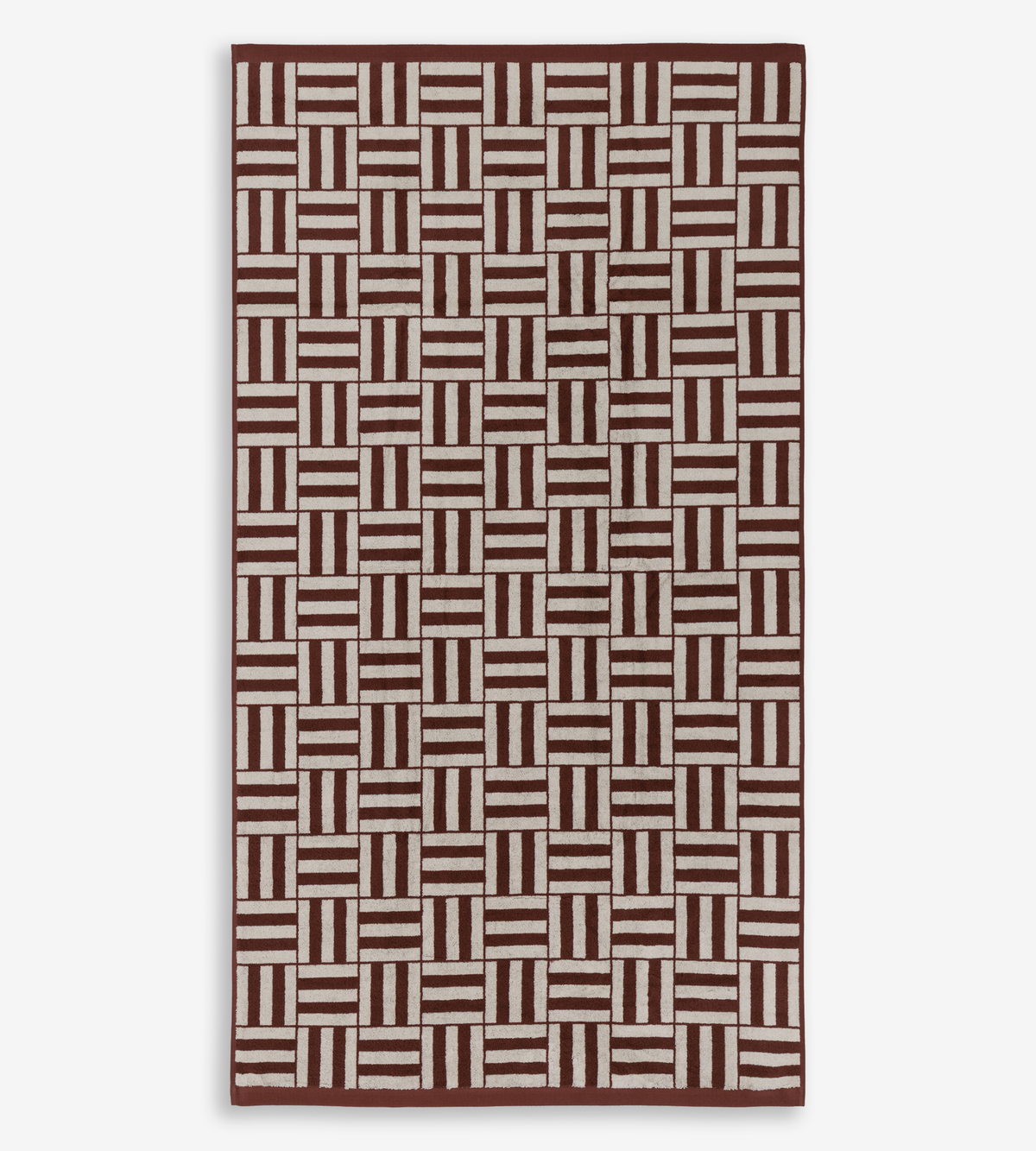 Willis Pool Towel - Mudbrick &amp; Crème