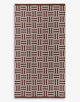 Willis Pool Towel - Mudbrick & Crème