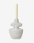 Yara Candle Holder M - Grey Pumice