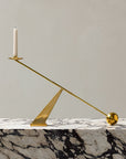 Interconnect Candle Holder - Polished Brass