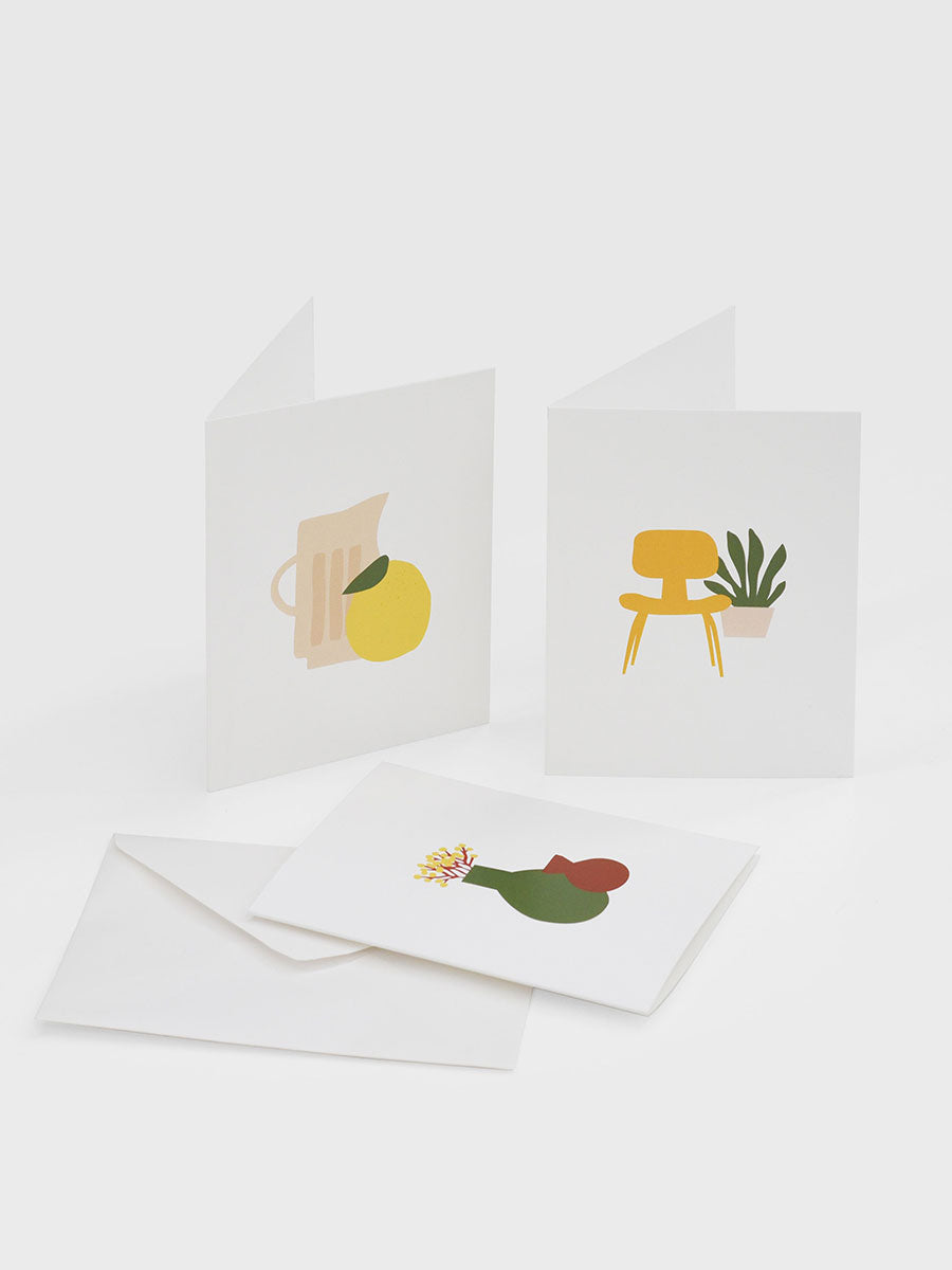 Yellow Chair Greeting Card by Father Rabbit | Shop designer homewares ...