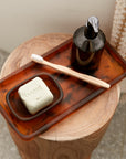 Flow Resin Soap Dish - Earth