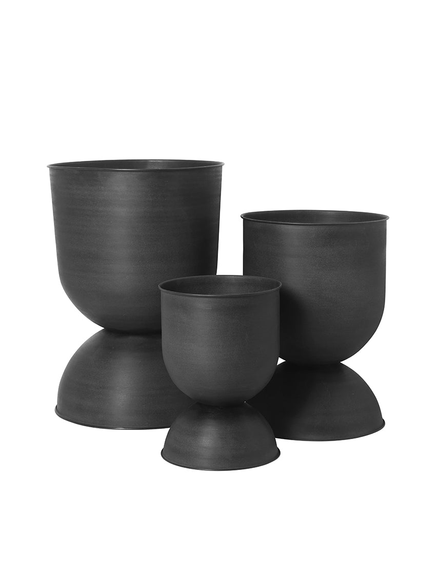 Hourglass Pot Black - Small