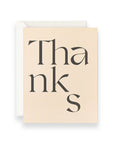 Modern Thanks Greeting Card