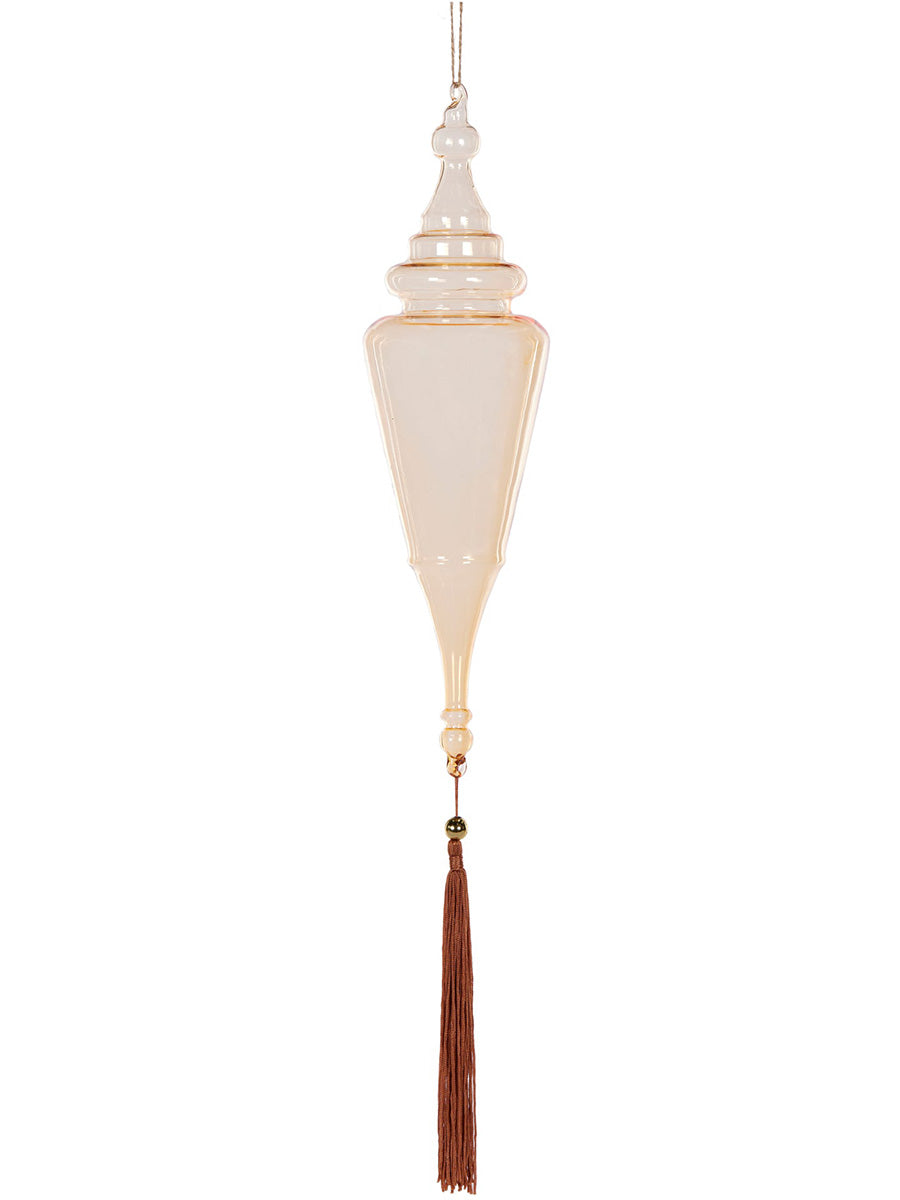 65cm Smokey Amber Finial with Tassel